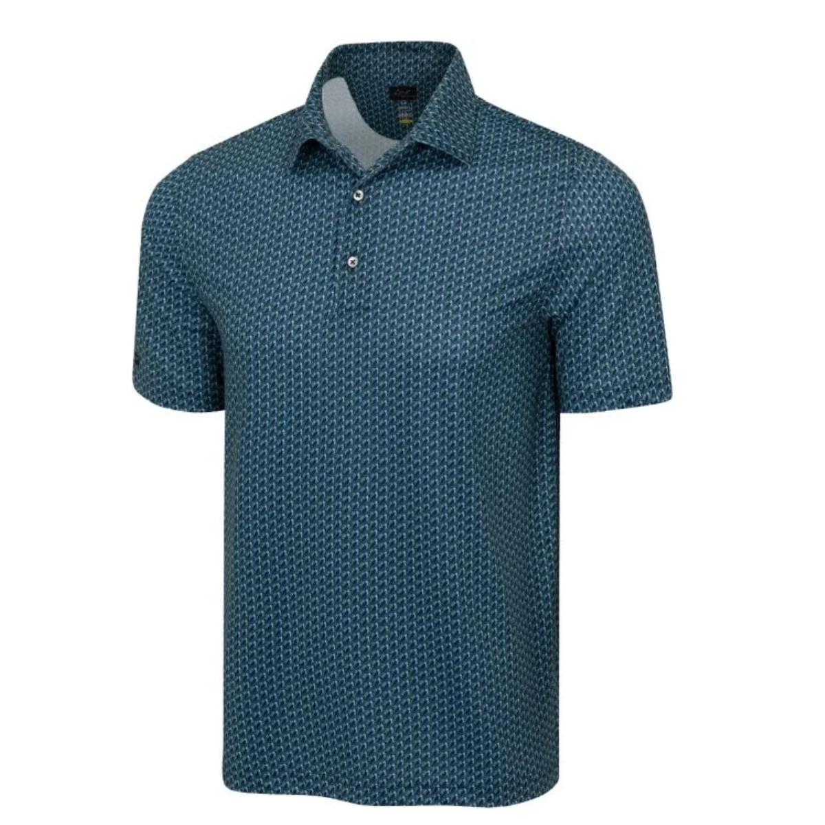 Greg Norman Men’s ML75 Parrot Paradise Golf Polo T-shirt (US Size)