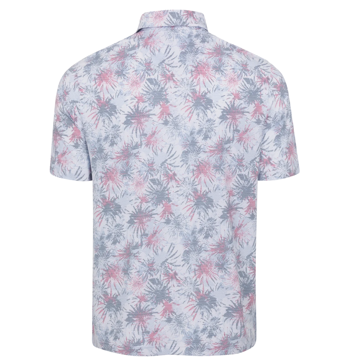 Greg Norman Men’s ML75 Ventilated Fireworks Golf Polo T-shirt (US Size)