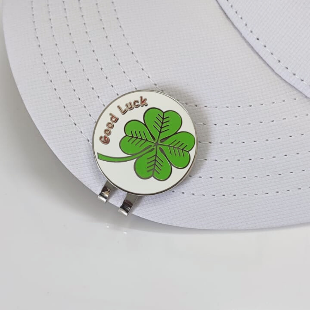 GolfBasic Good Luck Ball Marker & Magnetic Cap Clip