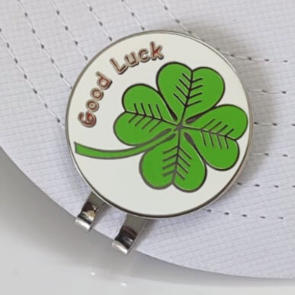 GolfBasic Good Luck Ball Marker & Magnetic Cap Clip
