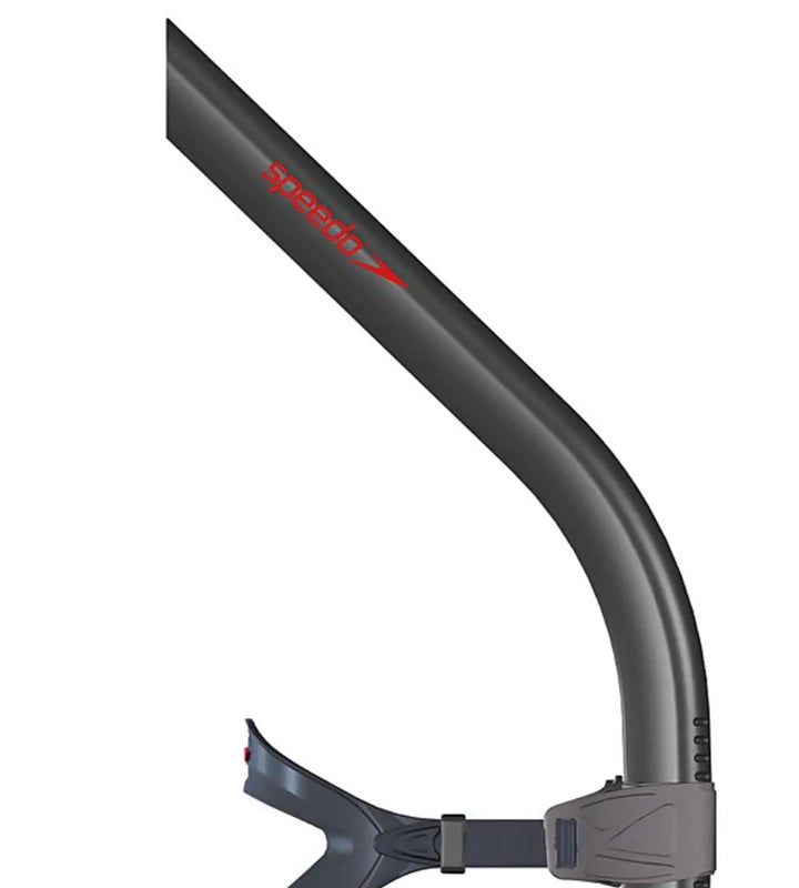 Speedo Unisex Adult Bullet Head Centre Snorkel For Men and Women - Black & Smoke