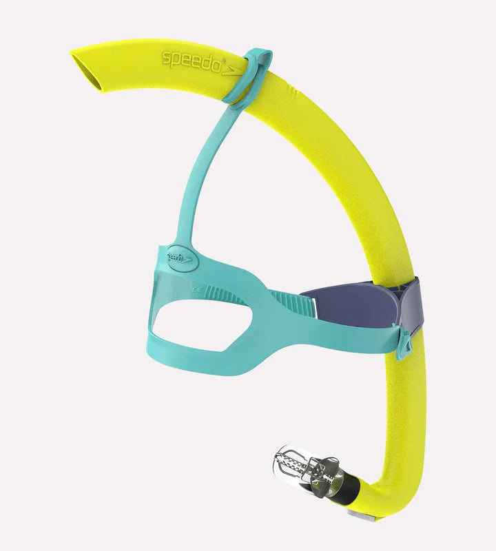 Speedo Unisex Kids Centre Snorkel With Head Belt For Boys and Girls - Yellow
