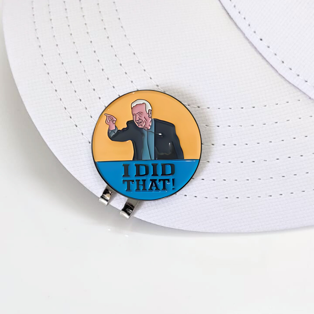 GolfBasic I Did That Ball Marker & Magnetic Cap Clip