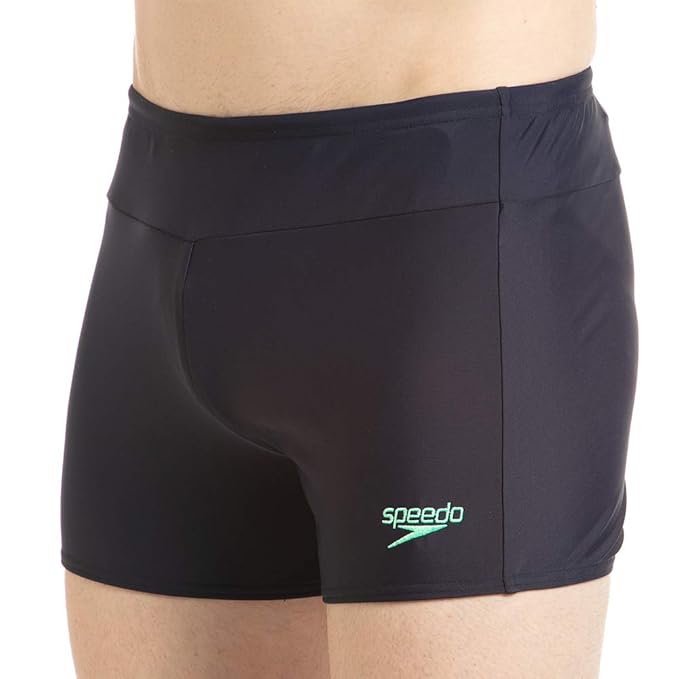 Speedo Mens Essential Houston Aquashort - True Navy & Green Glow