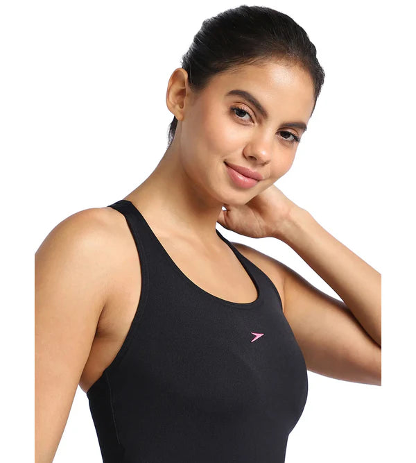 Speedo Women's Endurance+ Myrtle Racerback Legsuit Swimwear