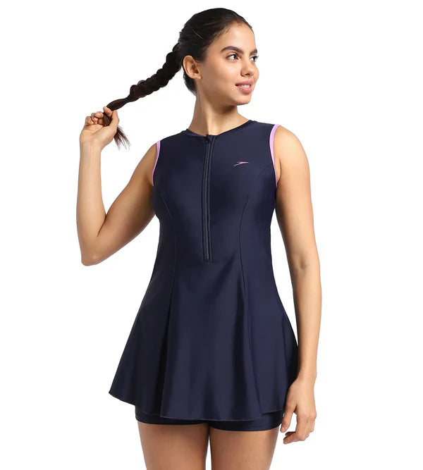 Speedo Women's Endurance Closedback Swimdress With Boyleg