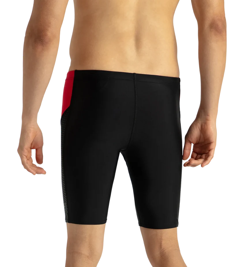 Speedo Men's Endurance 10 Dive Jammer Black, Fed Red & Dove Grey