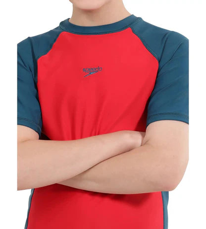 Speedo Boy's Endurance 10 Short Sleeve Suntop