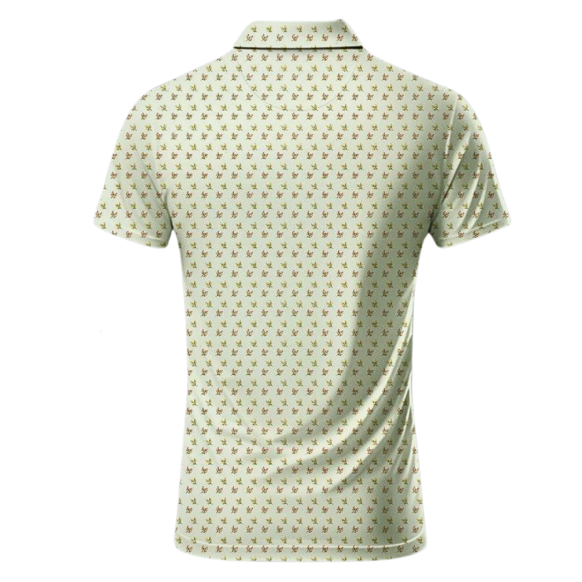 Jack Nicklaus Men's Delicate Floral Pattern Golf Polo T-Shirt