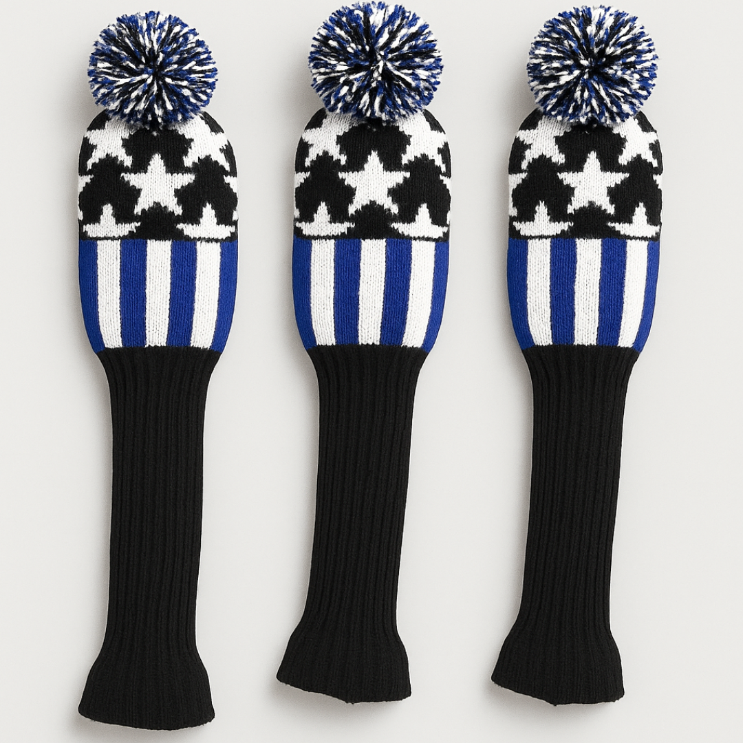GolfBasic Star Knitted Head Covers (Set of 3 pcs)