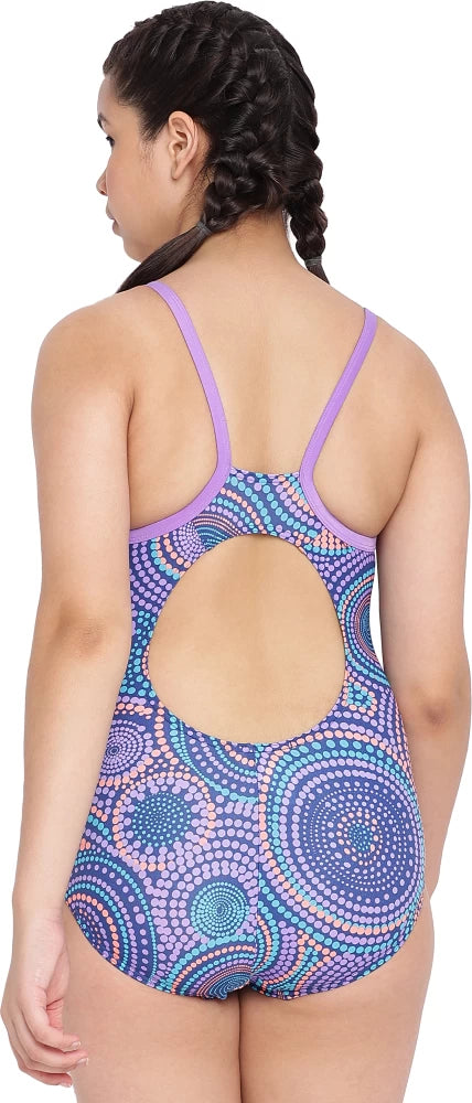 Speedo Girls Endurance Allover Digital Muscleback Swimwear