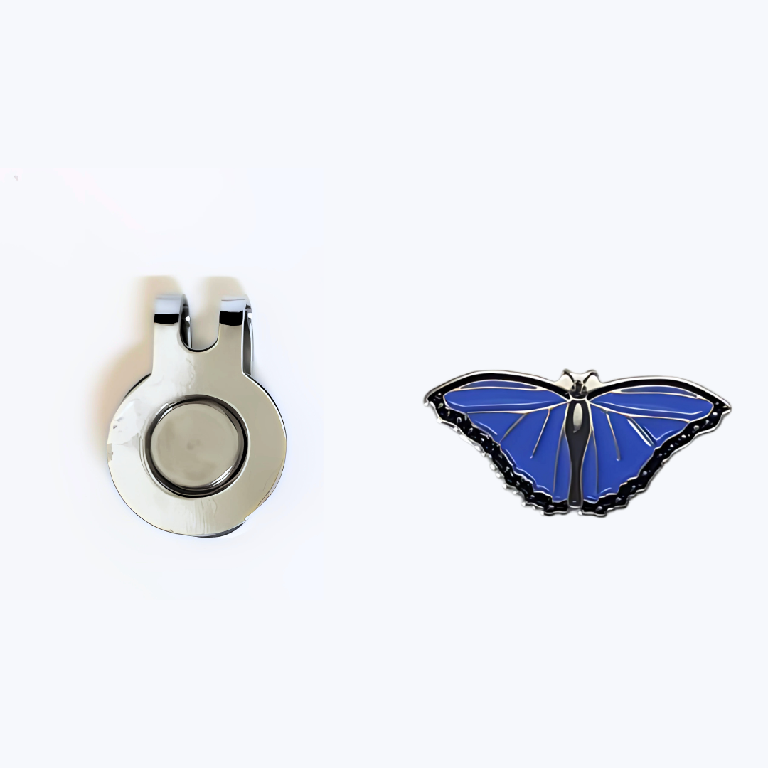 GolfBasic WingTag Ball Marker & Magnetic Cap Clip