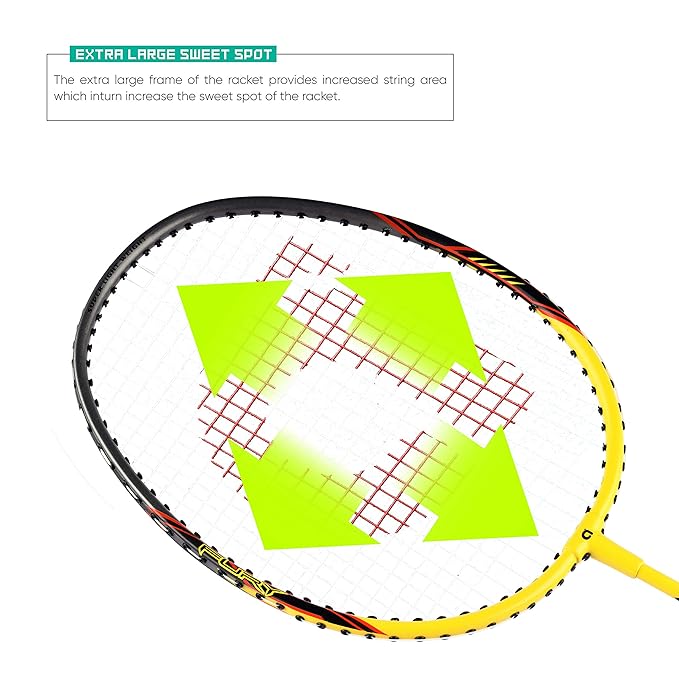 Apacs G-Fire 300 Strung Badminton Racquet -Yellow