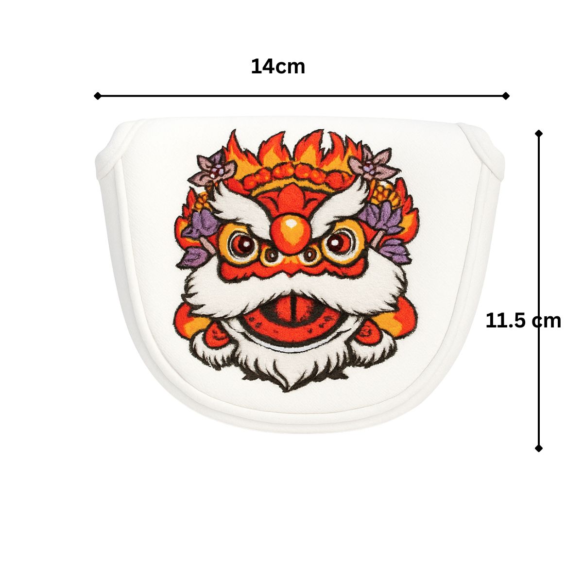 GolfBasic Dragon Spirit Embroidered Mallet Putter Cover