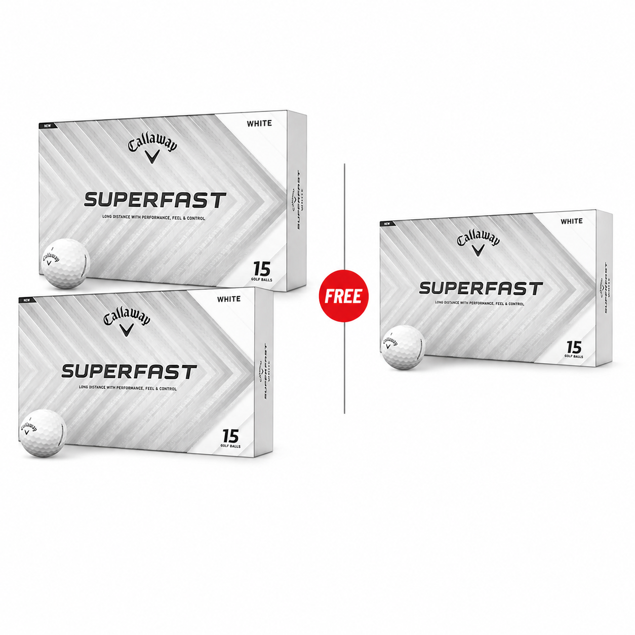 Callaway Superfast Golf Balls (Buy 2 Get 1 Free)