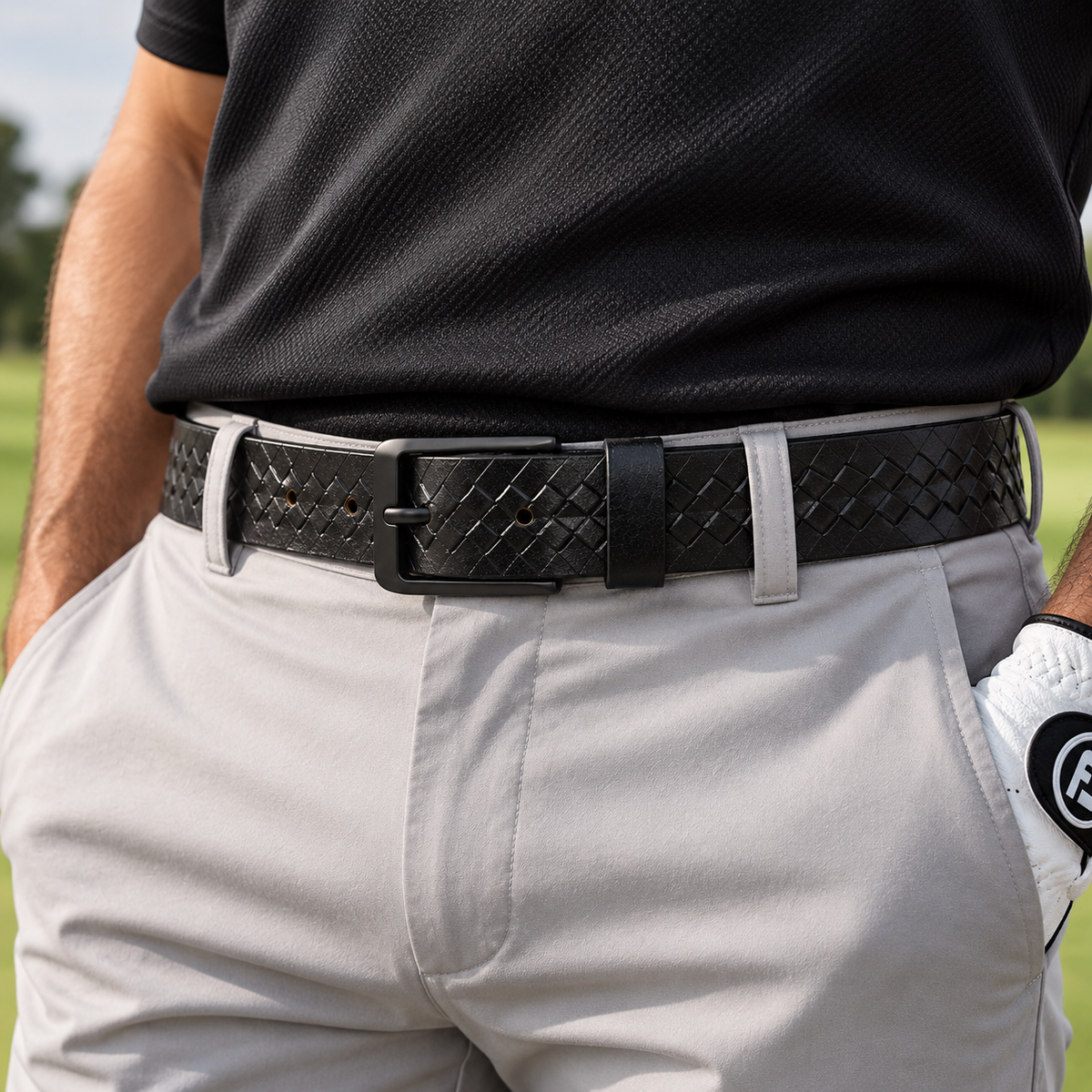 GolfBasic Elite 100 Leather Belt for Men