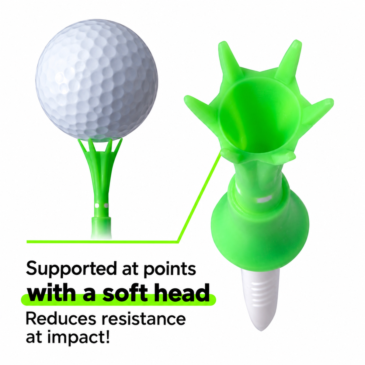 Daiya Tomahawk Golf Tees Long