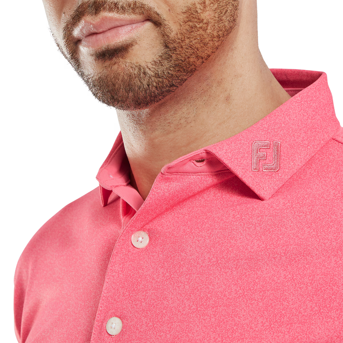 FootJoy Men's Speckle Print Golf Polo T-Shirt