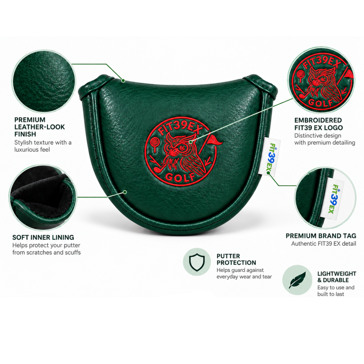 Fit39 EX Mallet Putter Cover