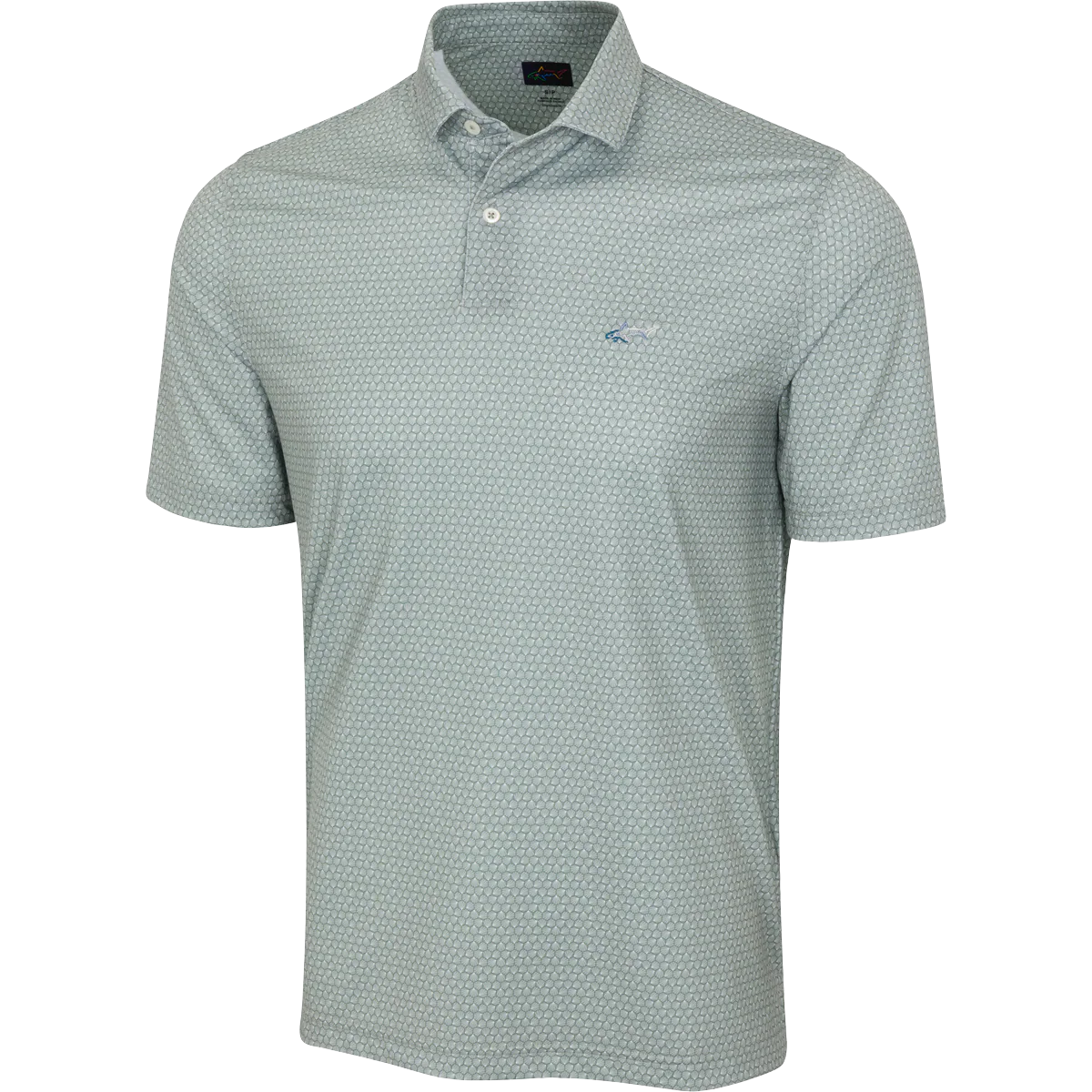 Greg Norman Men’s ML75 Hexagonal Ray Golf Polo (US Size)