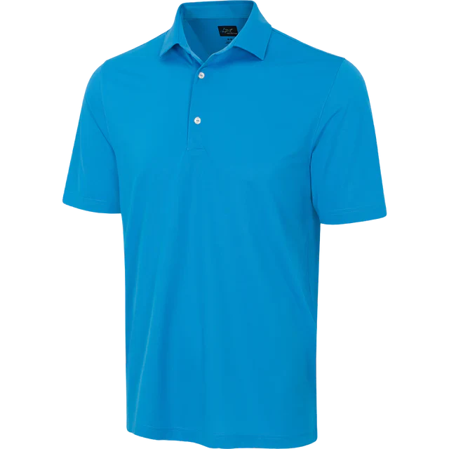 Greg Norman Mens Performance Solid Polo T-Shirt