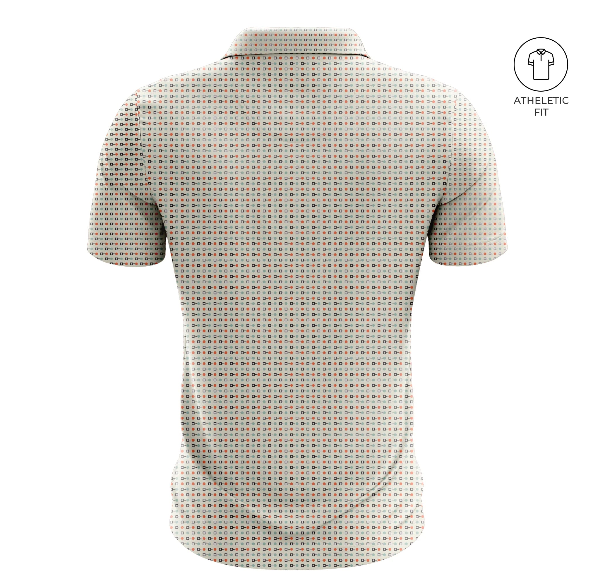 Greg Norman Men's Tee Matrix Golf Athletic Fit Golf Polo Tshirt (US Size)