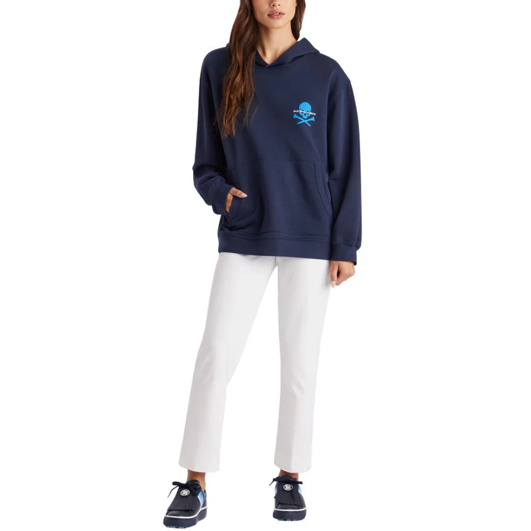 G/FORE Coordinates Oversized French Terry Golf Unisex Hoodie - Twilight