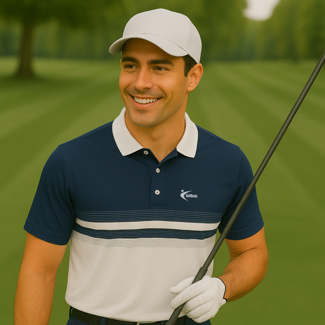 GolfBasic Fairway Horizon Men's Polo T-shirt