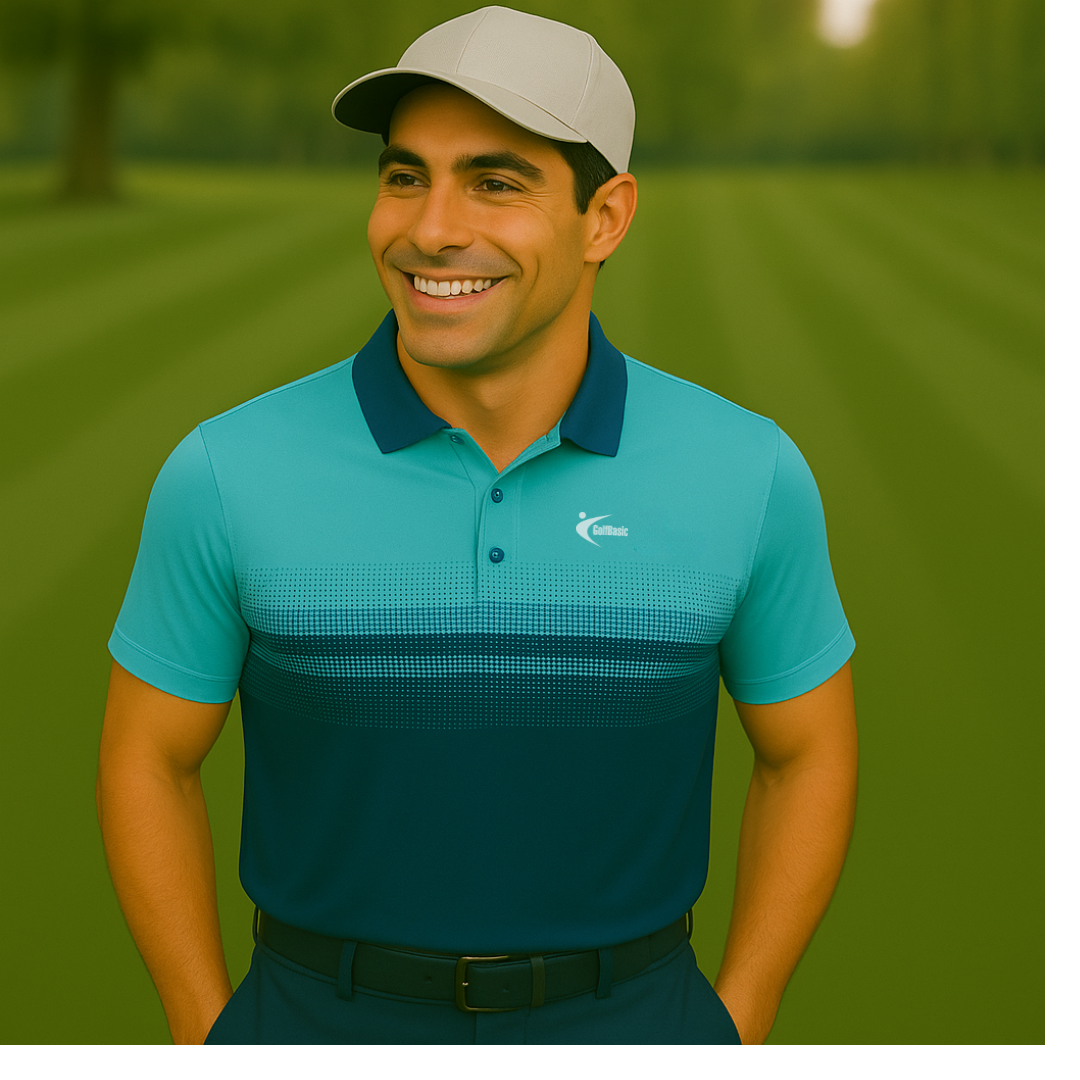 GolfBasic Fairway Horizon Men's Polo T-shirt