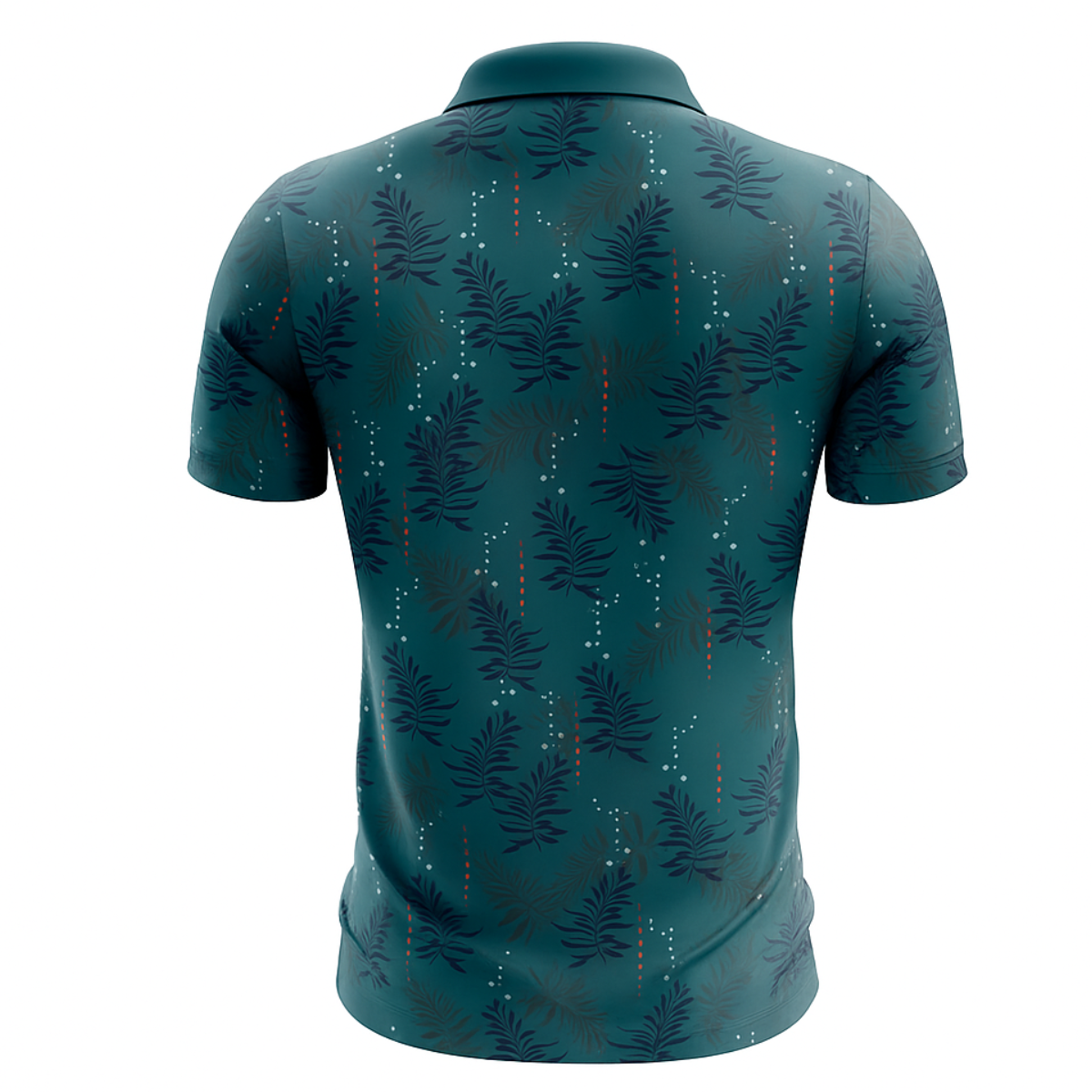 Greg Norman Men’s Leafy Links Golf Polo T-shirt (US Size)