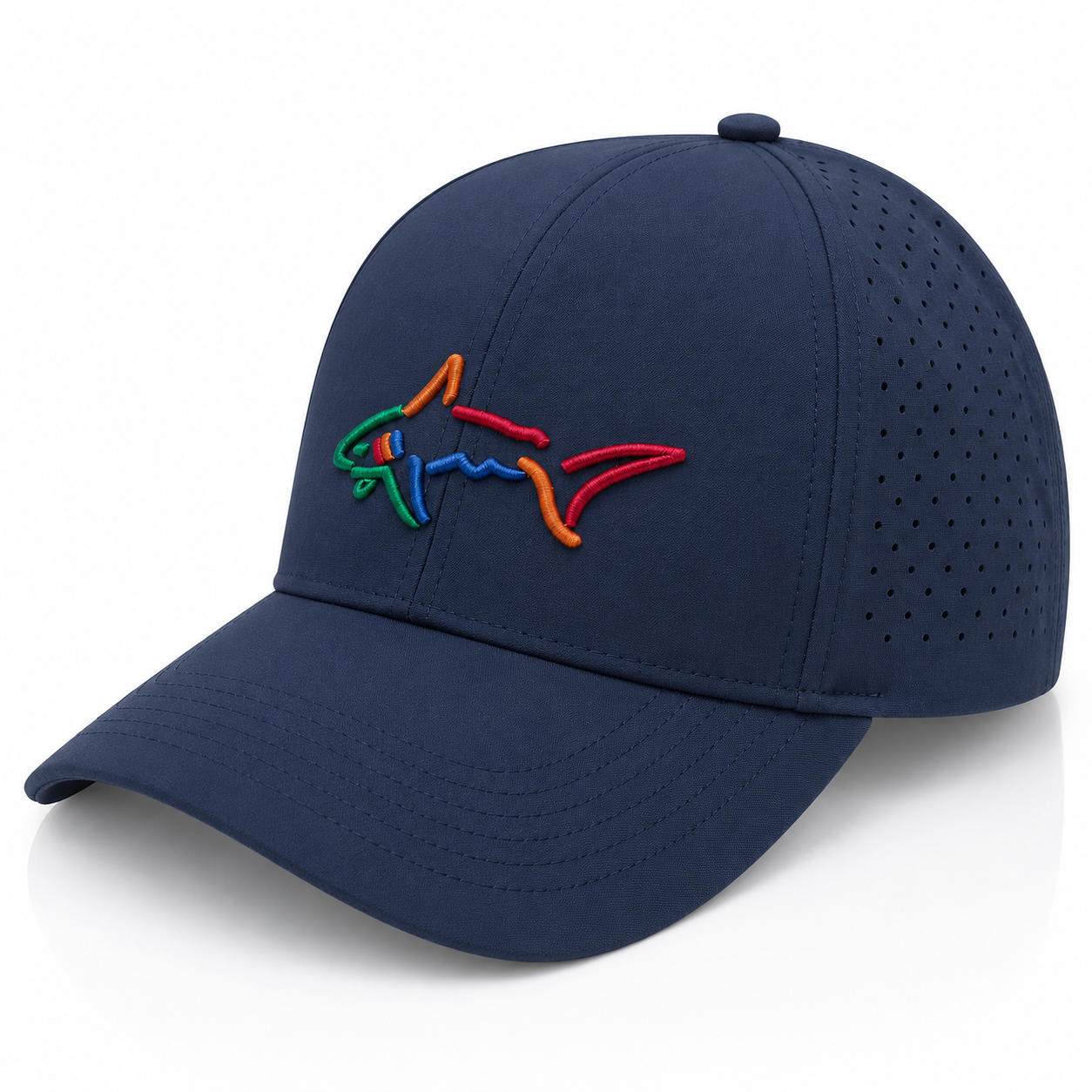 Greg Norman Performance Mesh Golf Cap Navy