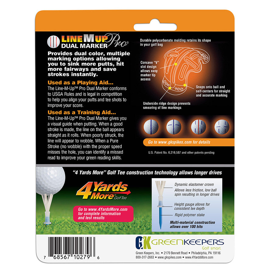 Greenkeepers Line M Up Pro Dual Marker Golf Ball Marking System