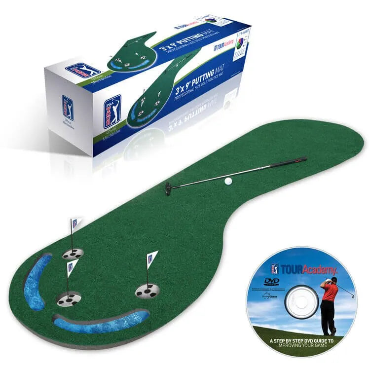 PGA TOUR Three Hole Putting Mat (3 x 9 Feet)