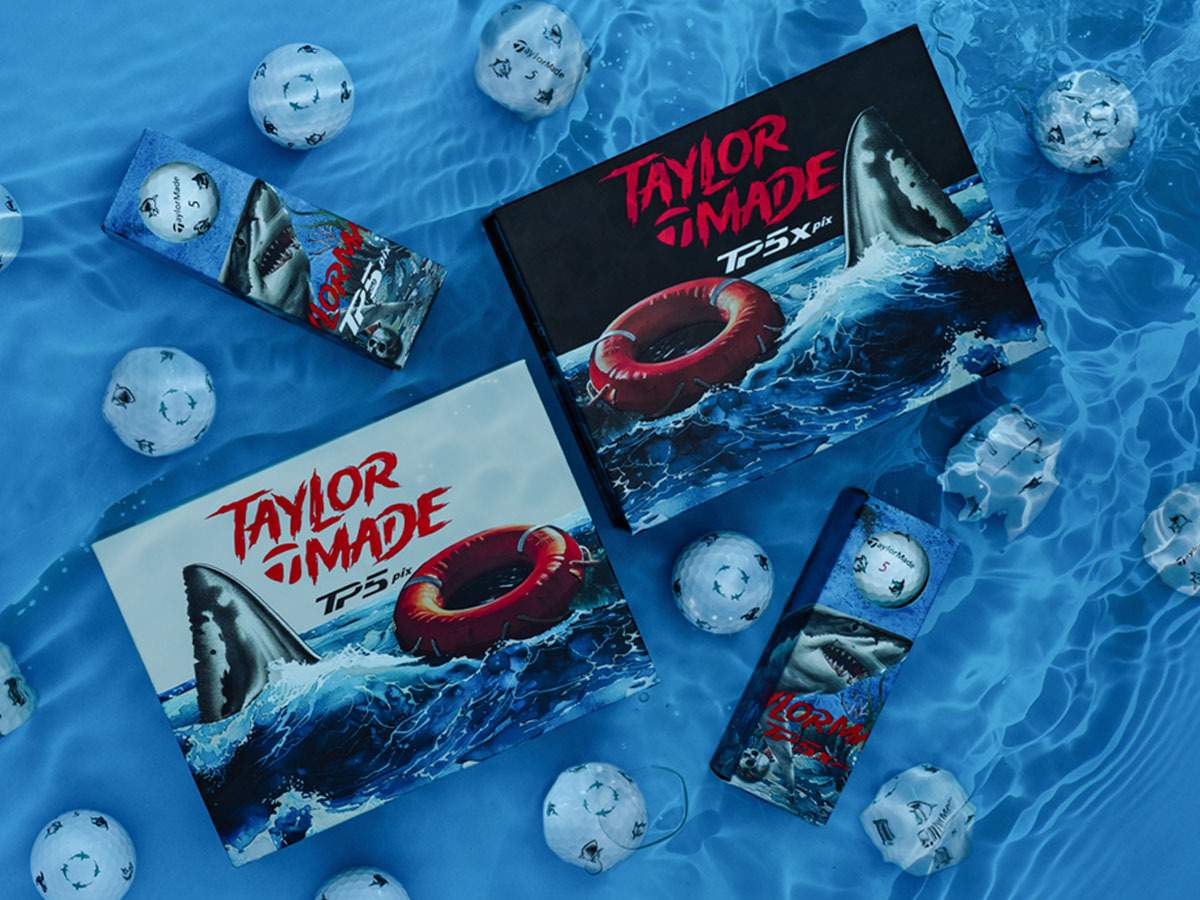 Taylormade TP5x Pix Sharks Golf Balls