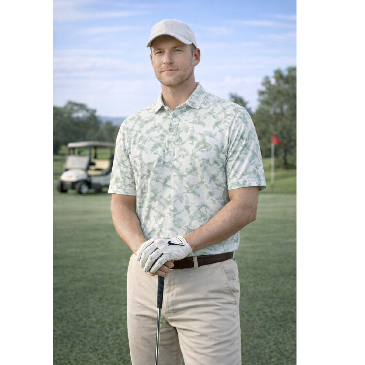 Sligo Men's Brush Stroke Golf Polo (Indian Size)