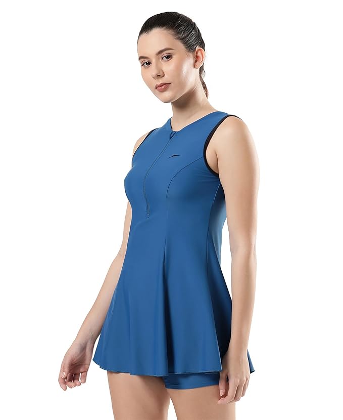 Speedo Women's Closedback Swim Dress Essential With Boyleg