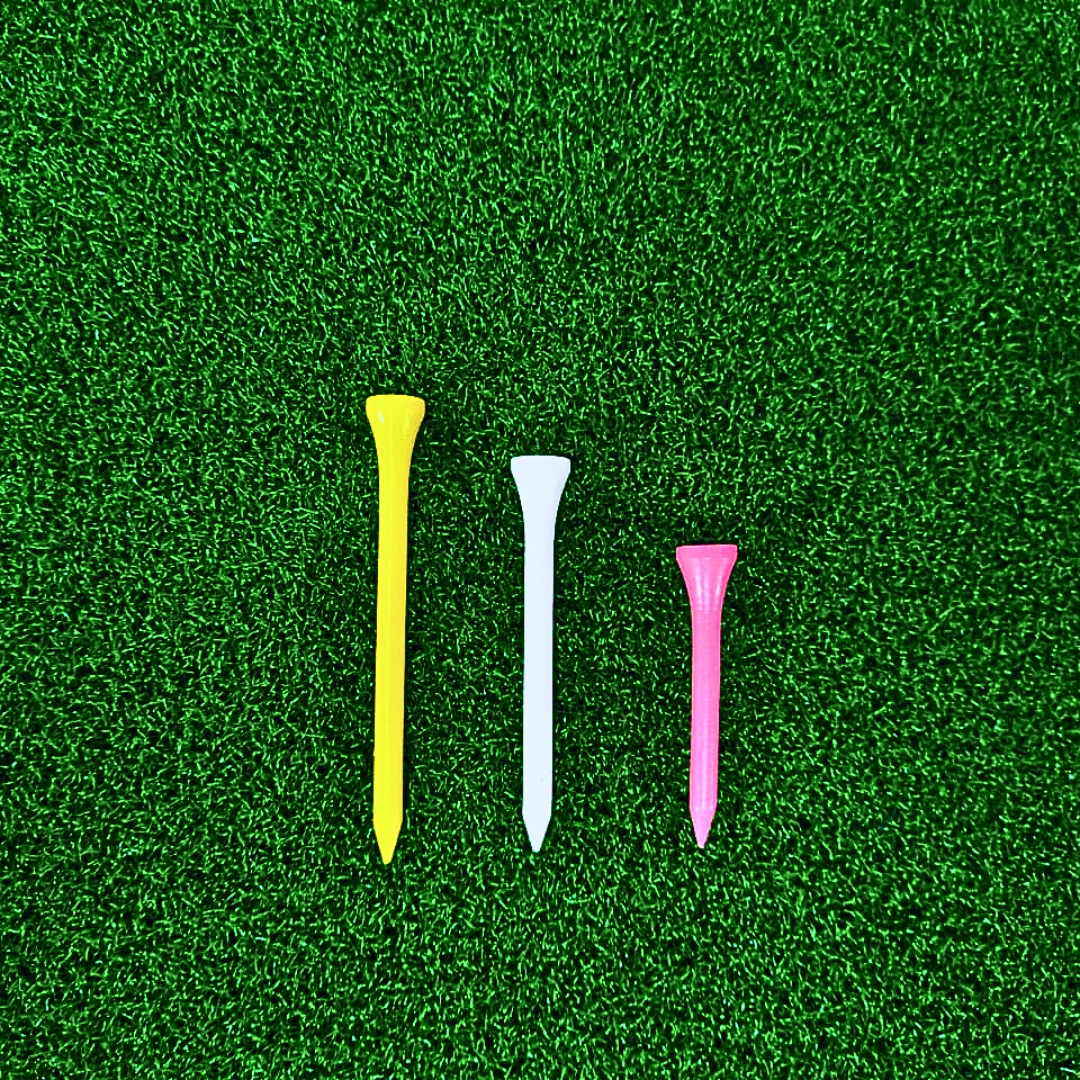 GolfBasic Mixed Wooden Tees (Pack of 100 Pcs)