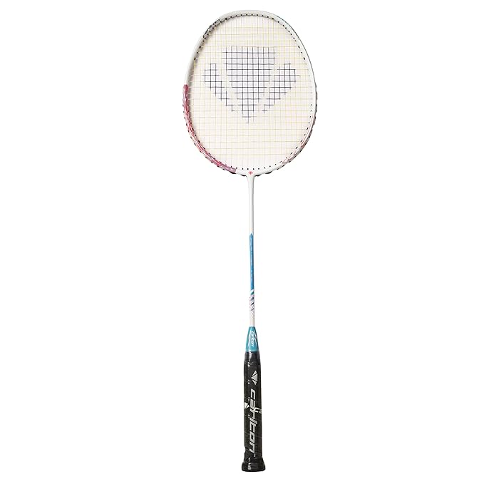 Carlton Heritage V5.0 G1 HL Strung Badminton Racket (White/Pink)