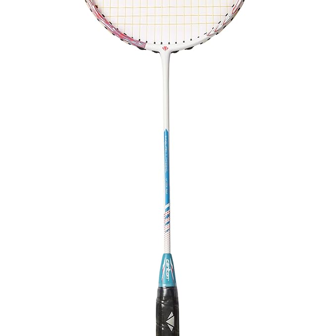 Carlton Heritage V5.0 G1 HL Strung Badminton Racket (White/Pink)