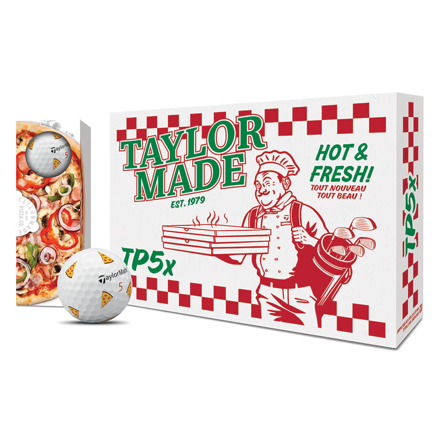 Taylormade TP5x pix Pizza Party Golf Balls (New Edition)
