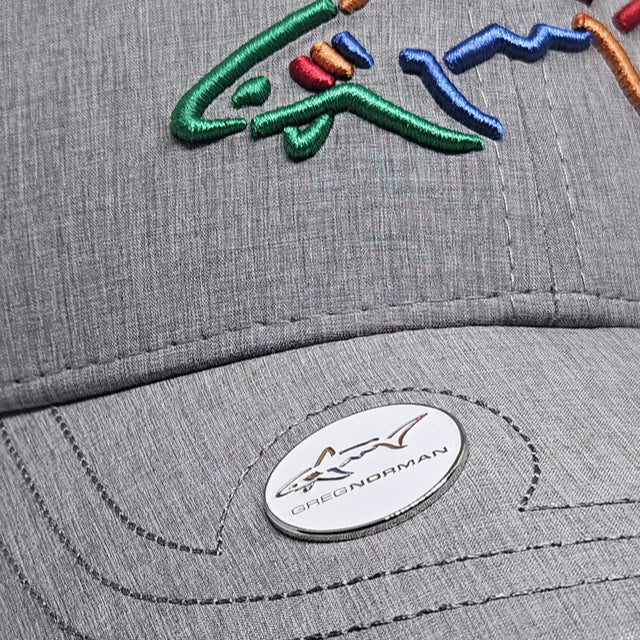 Greg Norman Men's Shark Logo Premium Golf Cap with Marker