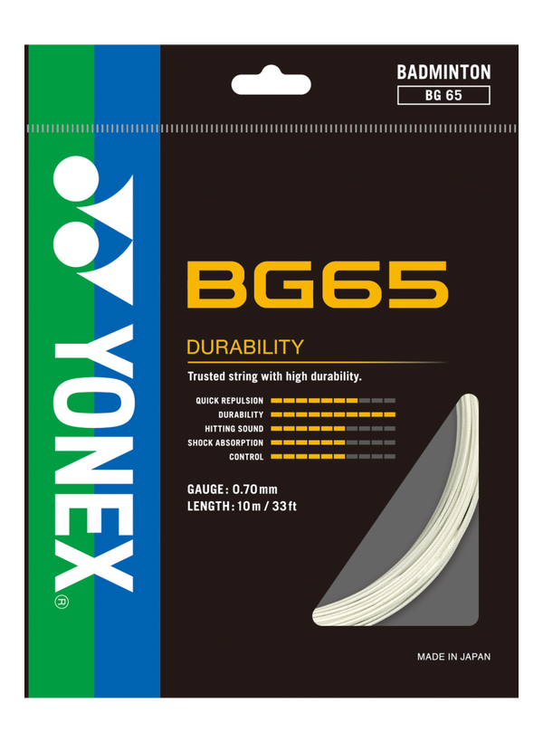 Yonex BG 65 Badminton String (Assorted)
