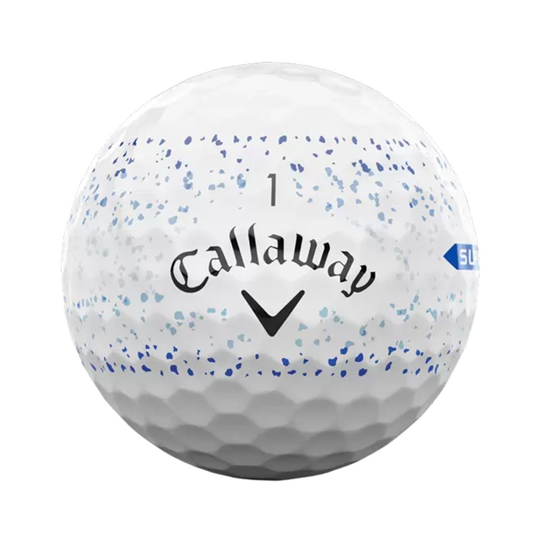 Supersoft Splatter 360 Blue Golf Balls