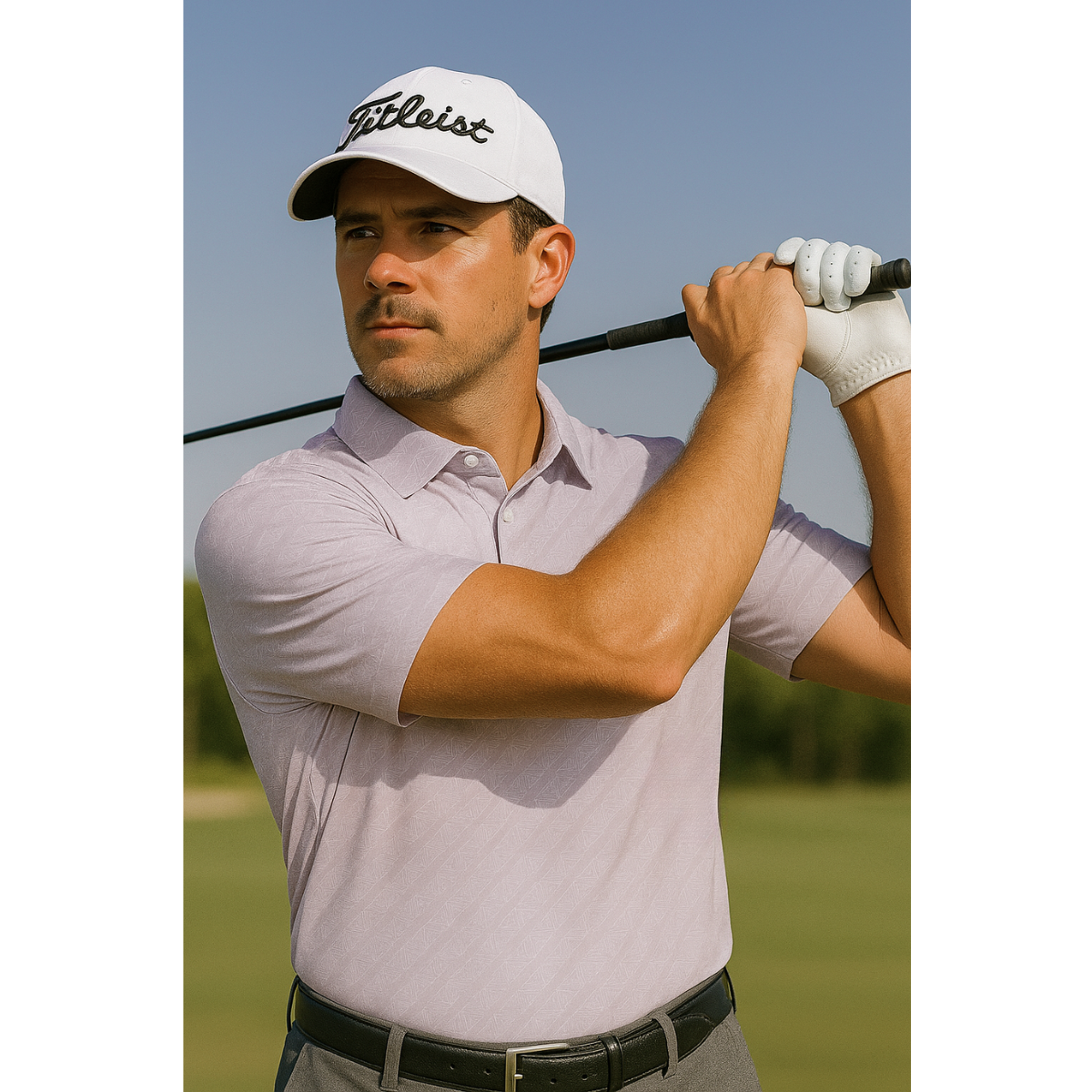 Jack Nicklaus Men's Vector Wave Golf Polo T-Shirt