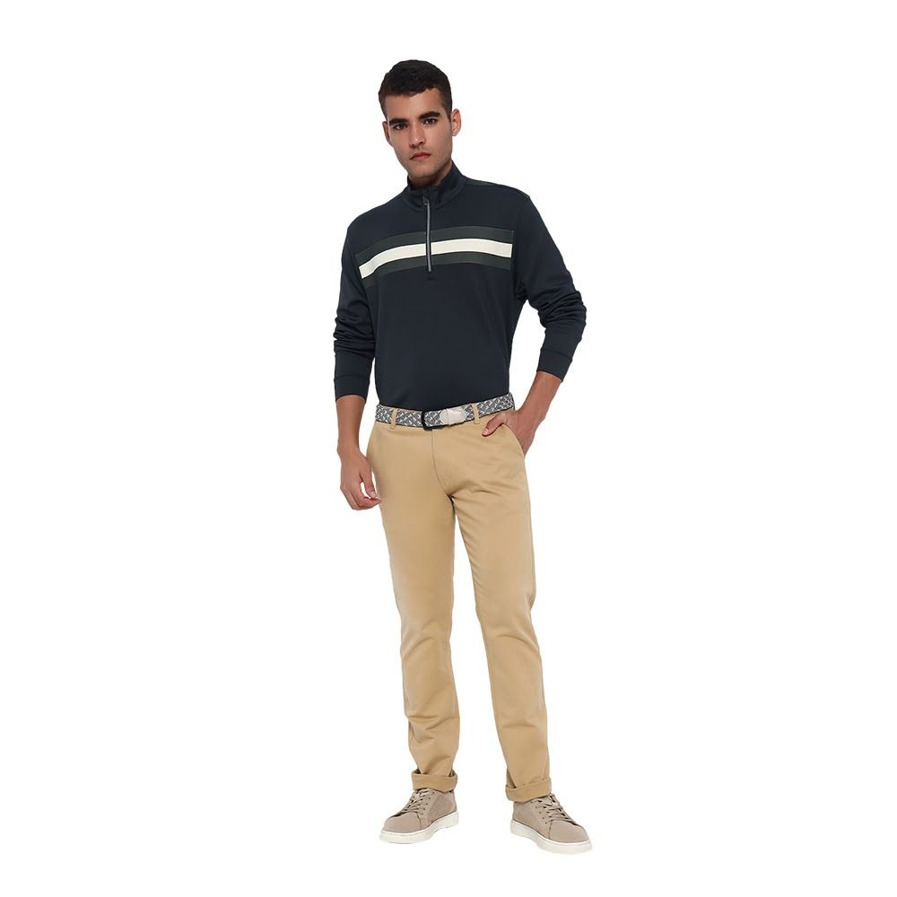 Jack Nicklaus Men's Angled Stripe 1/4 Zip Pullover Golf T-Shirt