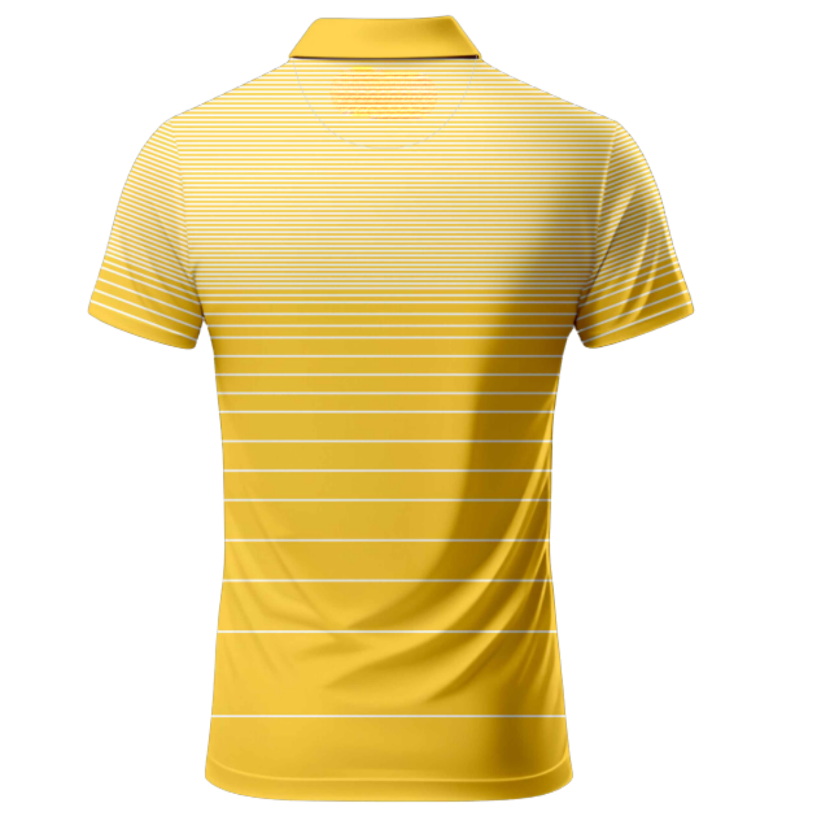 Firstcut Men's Yellow Stripes Golf Polo T-Shirt (Indian Size)