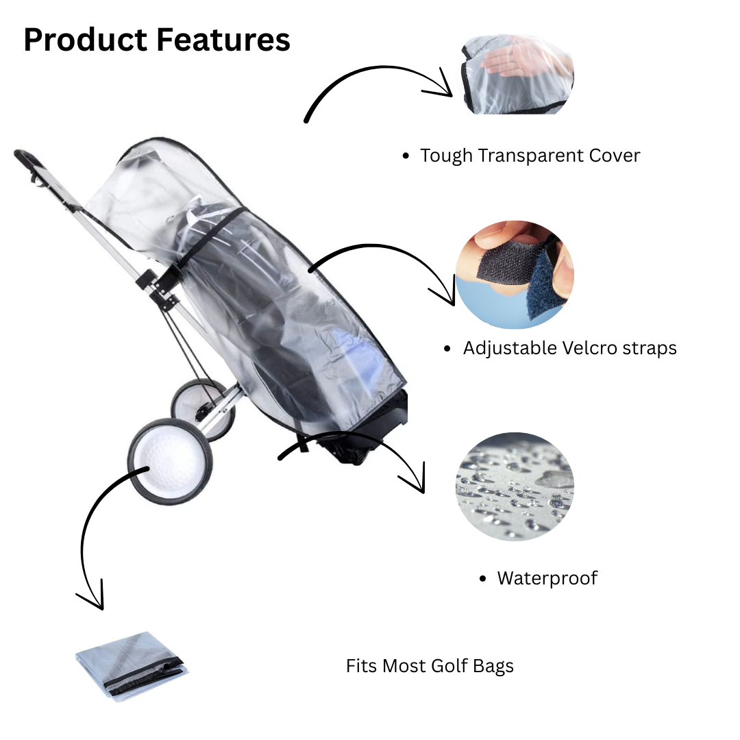 GolfBasic Golf Bag Rain Cover