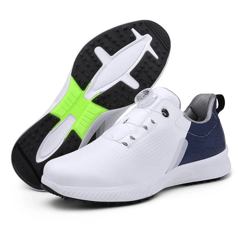 KSOKGOF Mens Professional Anti Slip Spikeless Golf Shoes