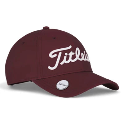 Titleist Players Performance Cap Burgundy White – Premium Golf Hat Online in India