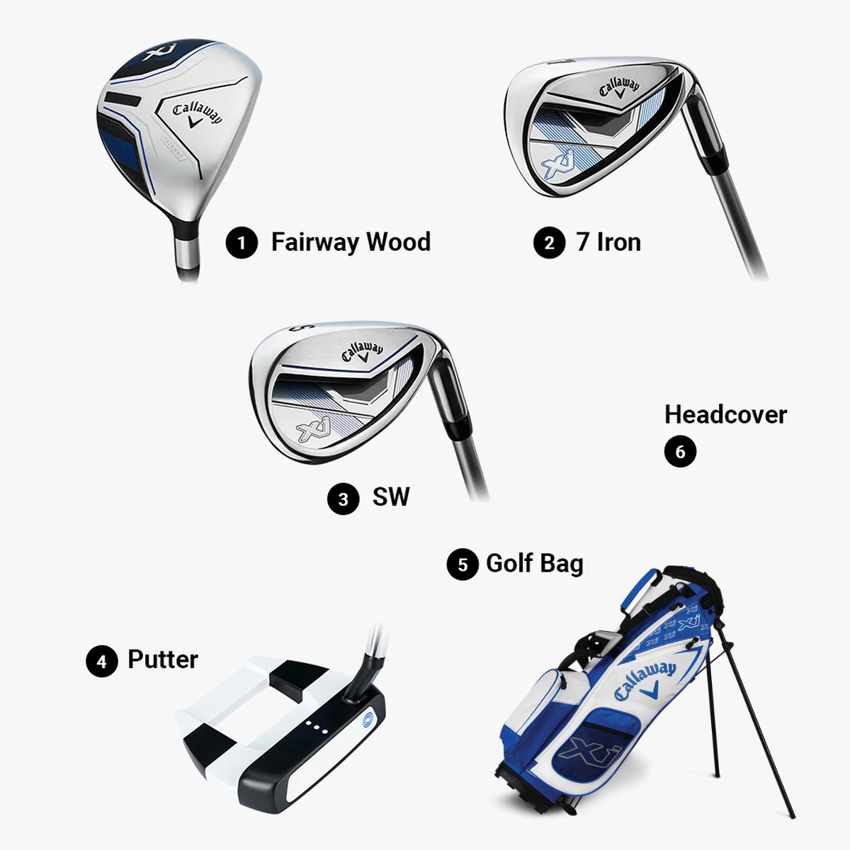 Callaway Junior 2026 XJ1 4-Piece Set (Height 38"-46") RH